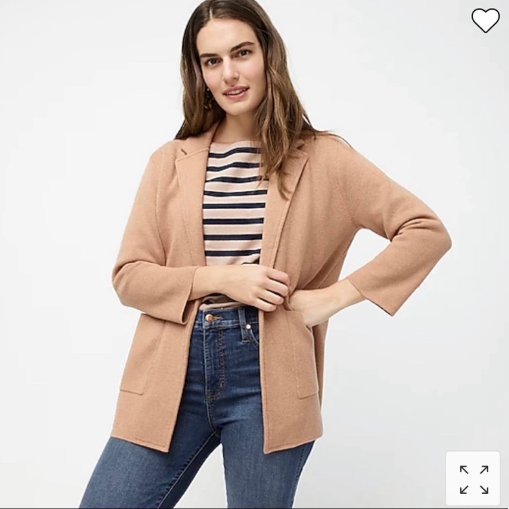 COPY - J.Crew Sophie open front sweater blazer